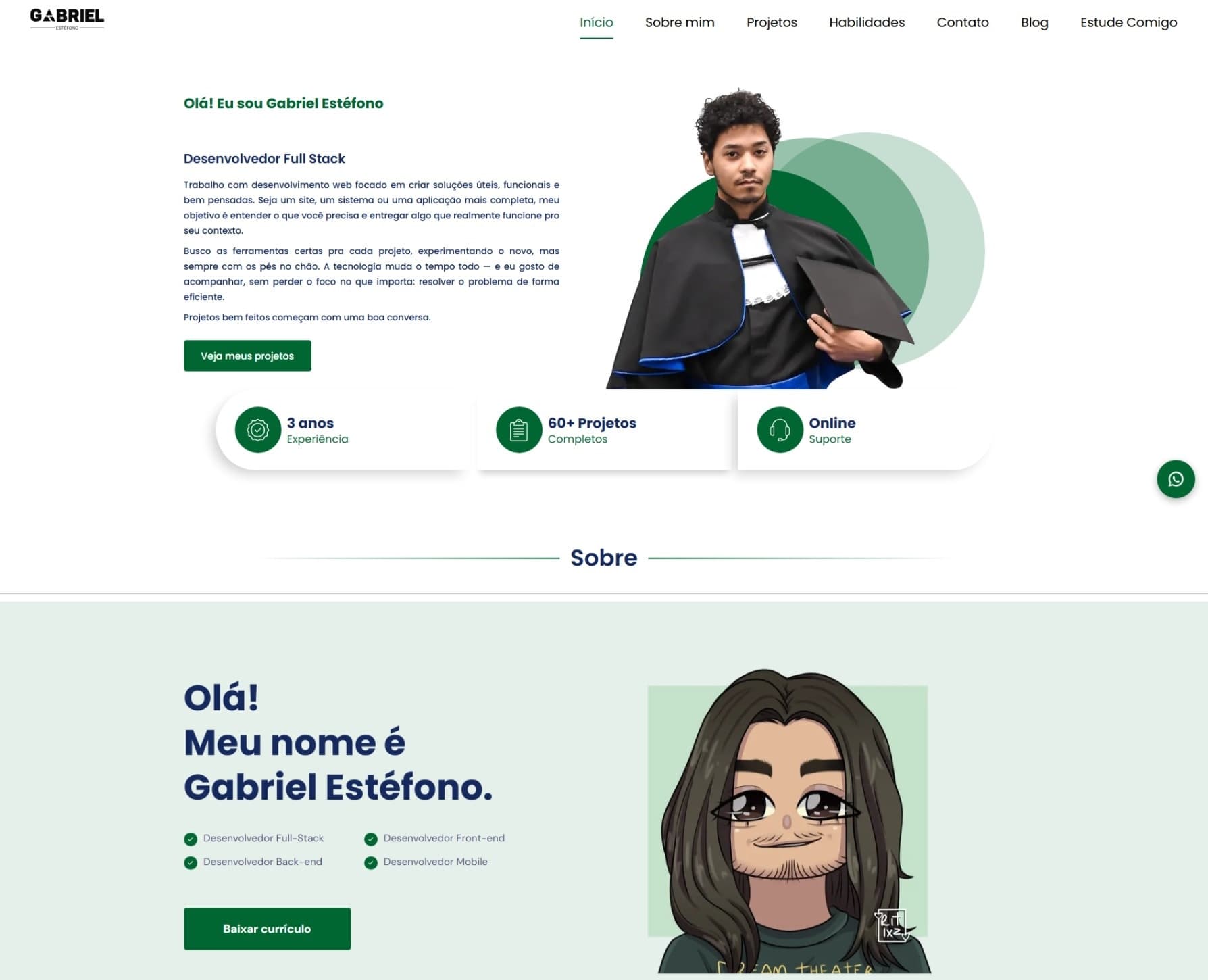 Portfólio Laravel + Next.js